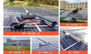 Robot vệ sinh pin năng lượng mặt trời