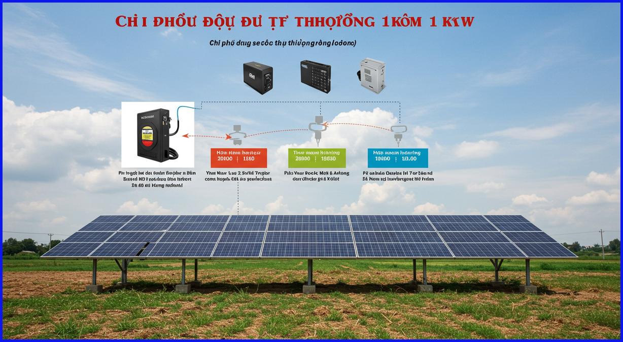 Chi phí đầu tư hệ thống 1kW